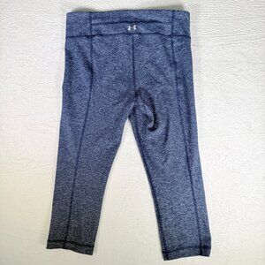 WOMEN'S UNDER ARMOUR Blue Leggings Workout Running Active Wear CAPRIS SIZE S